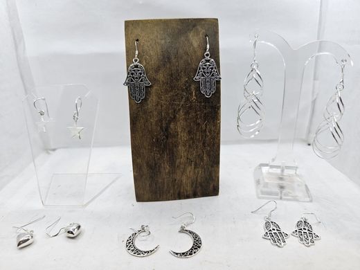 Pendientes gancho sin mineral