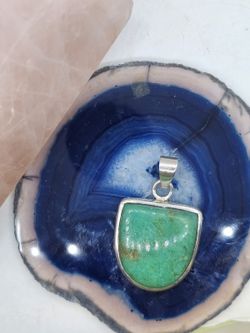 Colgantes de plata con mineral. Turquesa natural Nepal