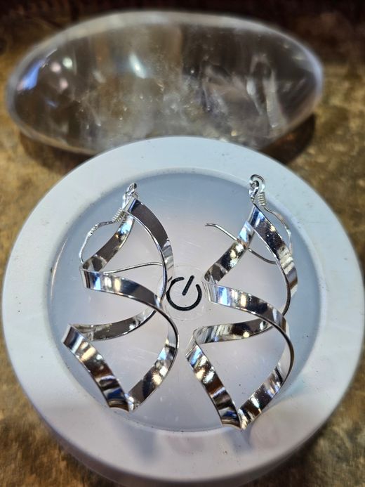 Pendientes de plata con gancho