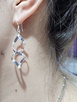 Pendientes de plata con gancho