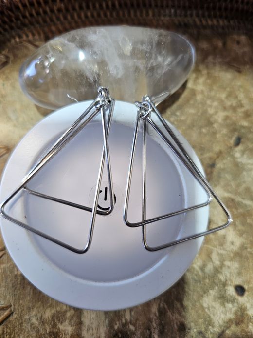 Pendientes de plata con gancho