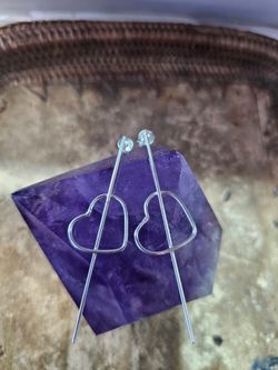 Pendientes de plata con tuerca.
