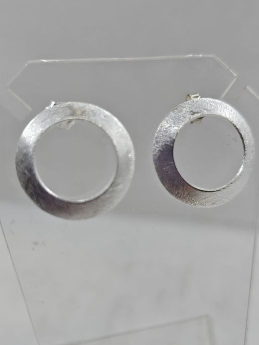 Pendientes de tuerca circulo hueco