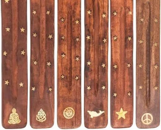 Porta inciensos . Tabla de madera original.