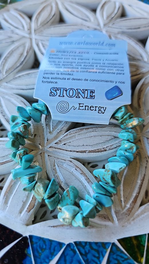 Pulsera de minerales naturales