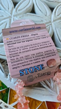 Pulsera de minerales naturales