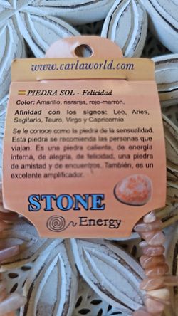 Pulsera de minerales naturales
