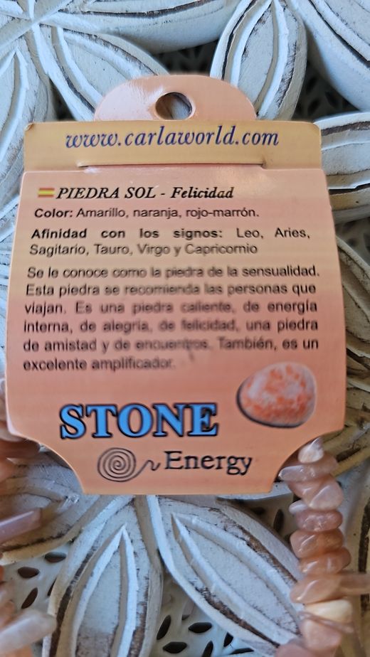Pulsera de minerales naturales