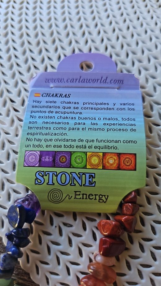 Pulsera de minerales naturales