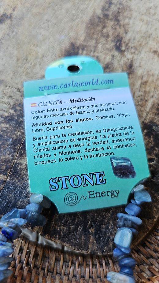 Pulsera de minerales naturales