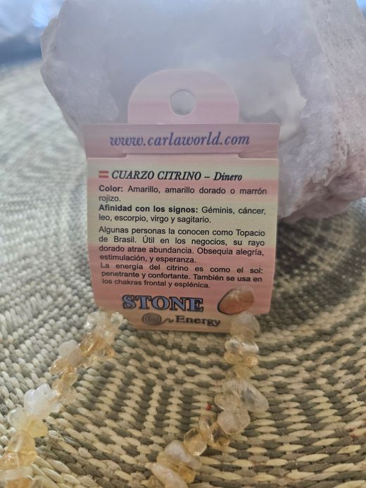 Pulsera de minerales naturales