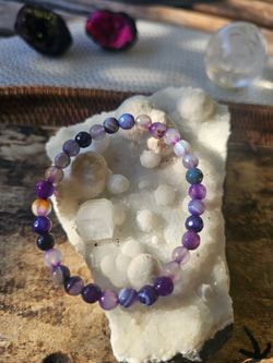 Pulsera de minerales naturales